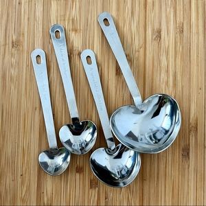 2/$20 Heart-Shaped Measuring Spoons